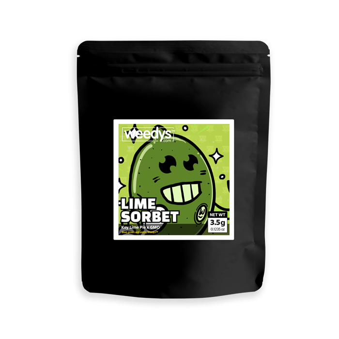 Weedys Lime Sorbet Mylar Eighth Weedys Lime Sorbet Mylar Eighth