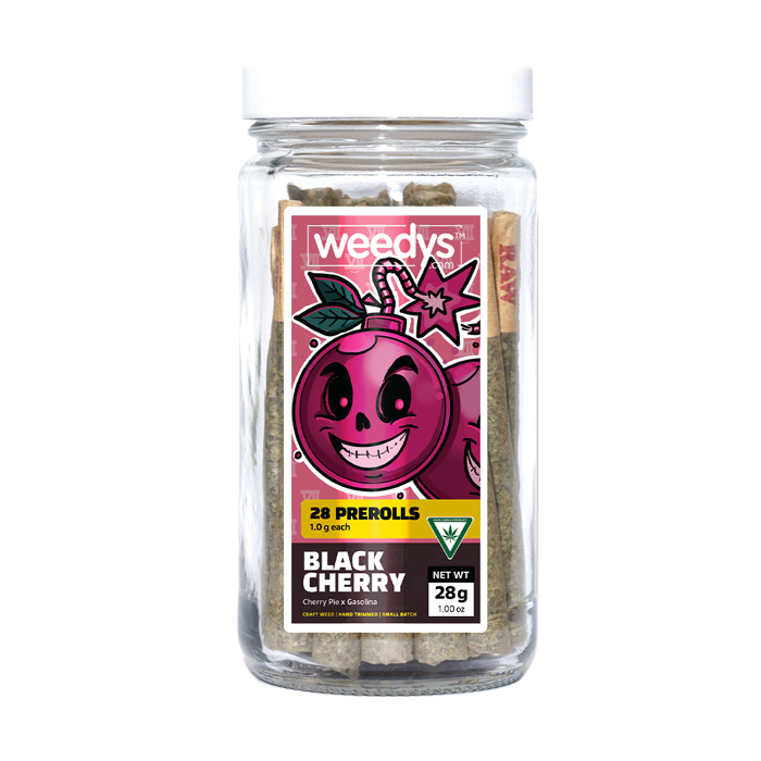 Weedys Black Cherry Preroll Jar