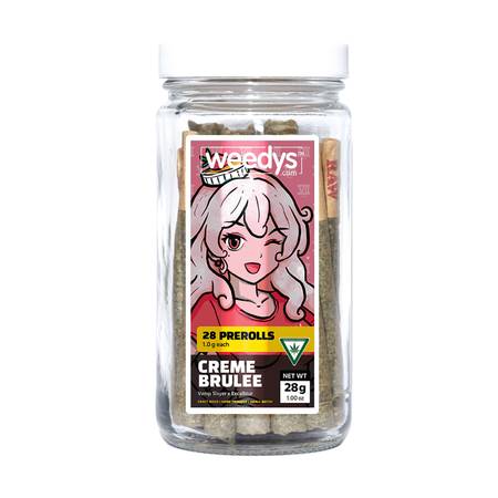 Weedys Creme Brulee Preroll Jar