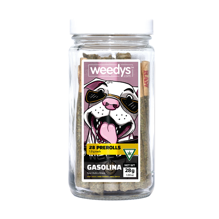 Weedys Gasolina Preroll Jar Weedys Gasolina Preroll Jar