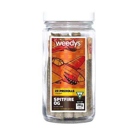Weedys Spitfire OG Preroll Jar