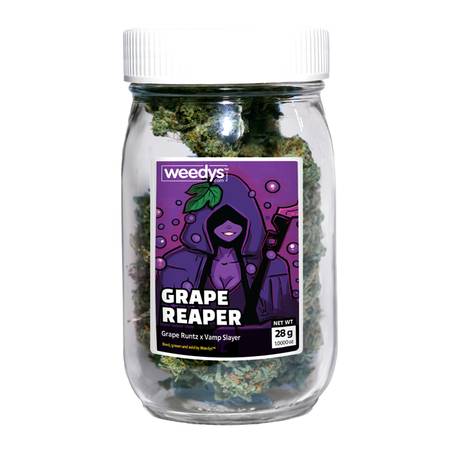 Weedys Grape Reaper Stash Jar