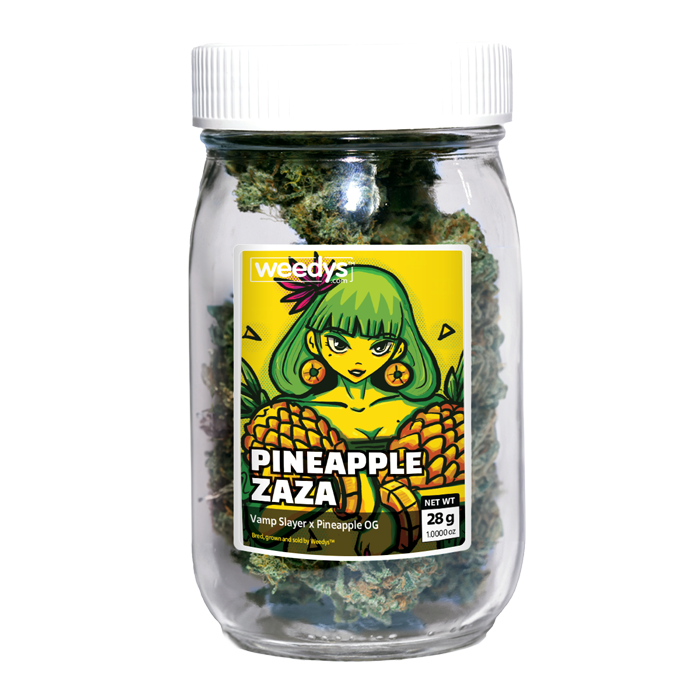 Weedys Pineapple Zaza Stash Jar Weedys Pineapple Zaza Stash Jar