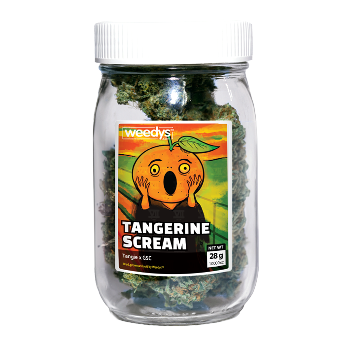 Weedys Tangerine Scream Stash Jar Weedys Tangerine Scream Stash Jar