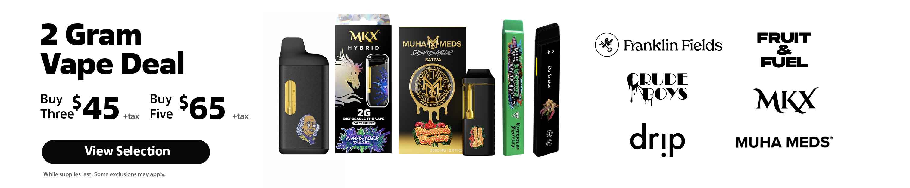 Weedys 2g Vape Deal Banner 0822
