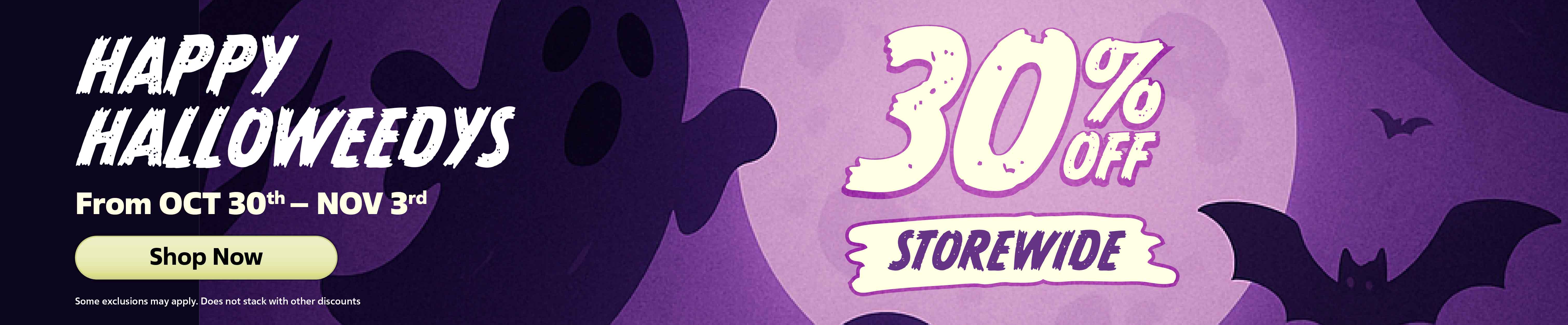 Halloweedys 30 Percent Desktop Banner 1030