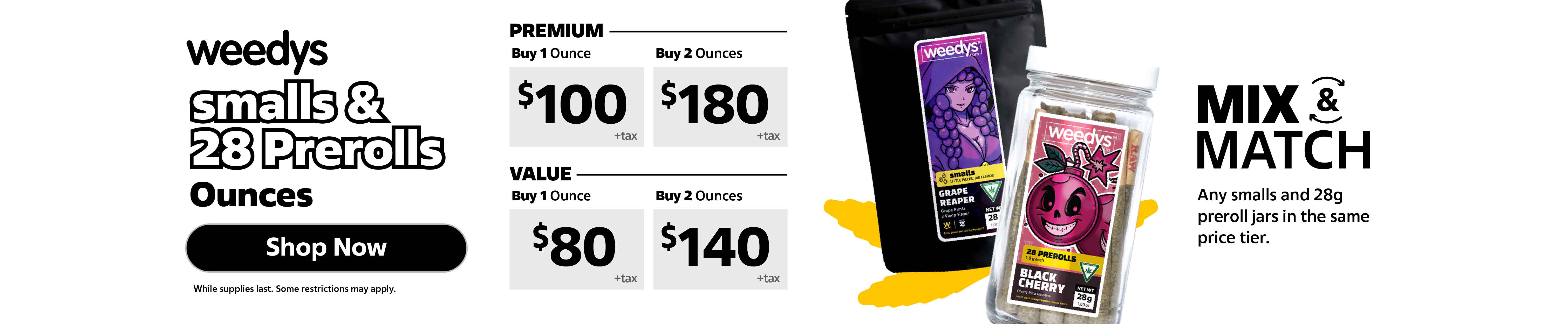 [WEEDYS] Banners default SmallsPR28 2026 desktop