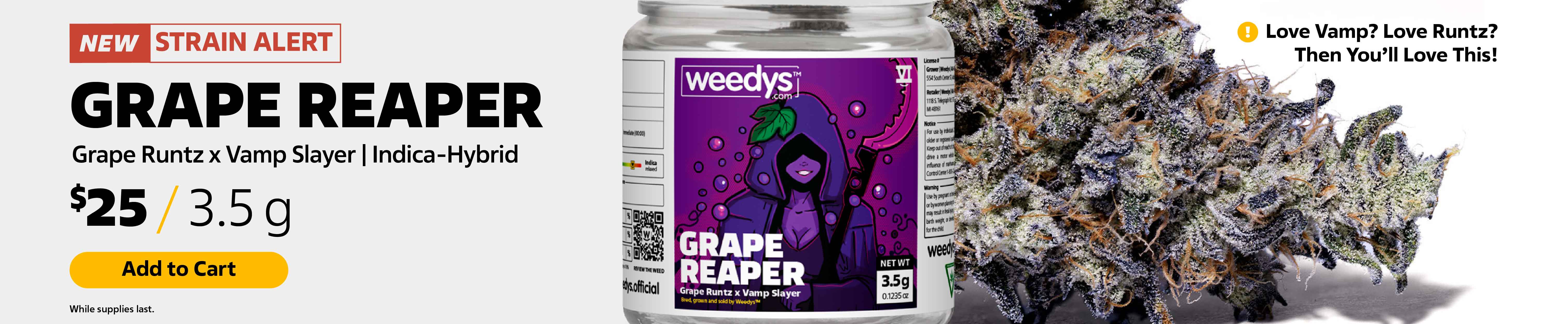 Weedys Grape Reaper Desktop Banner Update