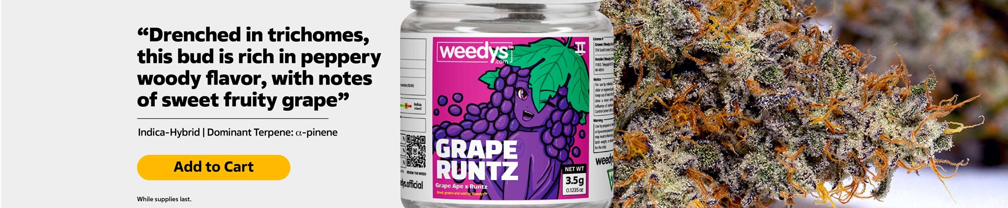 Weedys Grape Runtz Desktop Banner Min