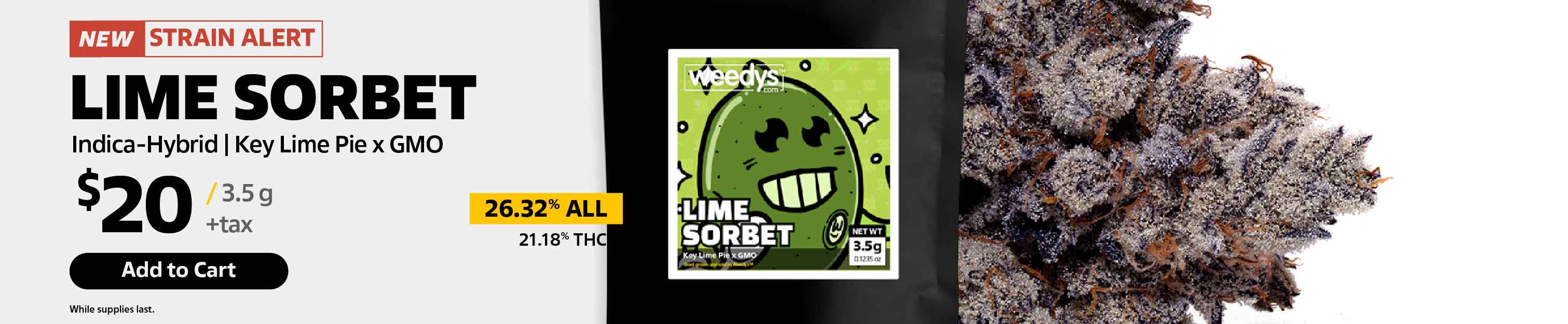 Weedys Lime Sorbet Banner Desktop
