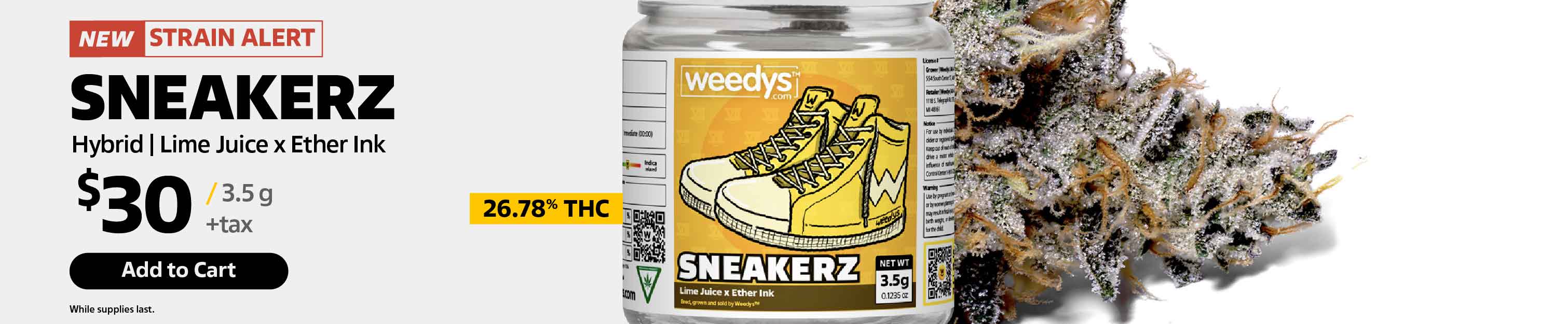 Weedys SNEAKERZ Desktop Banner