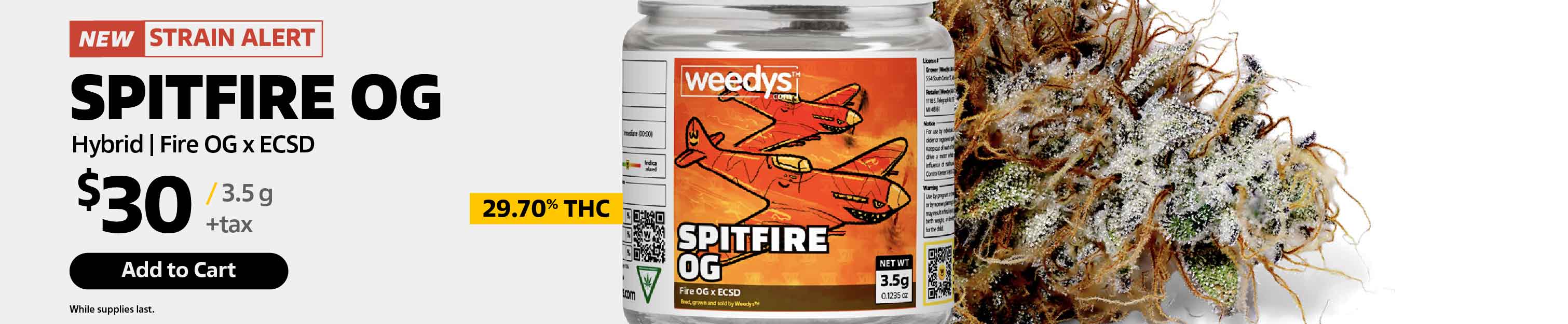 Weedys SpitfireOG Desktop Banner