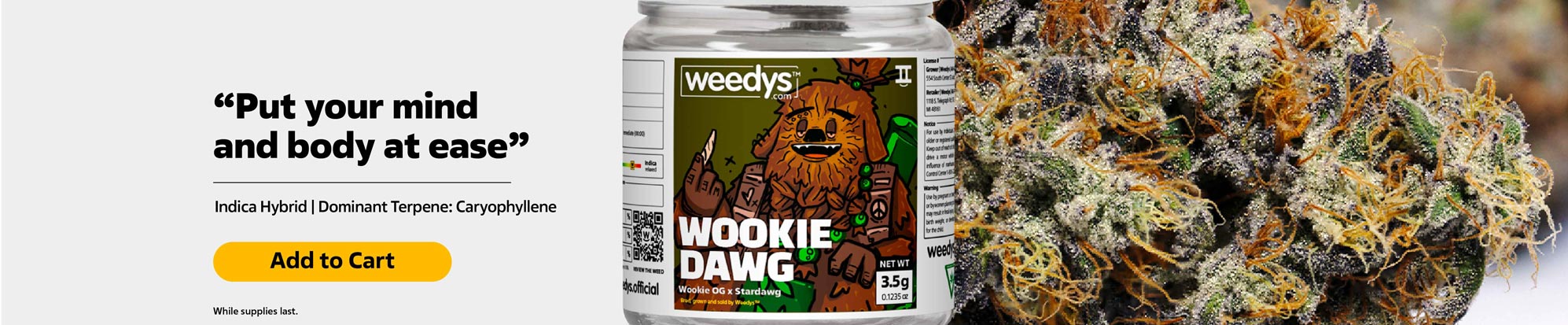 Weedys Wookie Dawg Desktop Banner Min