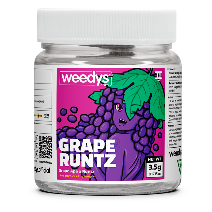 Max Pack 2.5 Oz - Weedys Grape Runtz Eighth