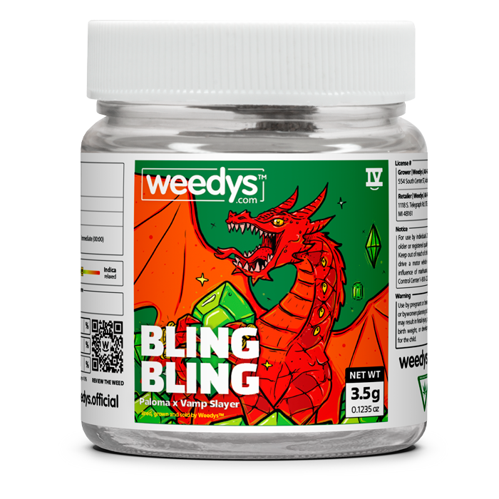 Max Pack 2.5 Oz - Weedys Bling Bling Eighth