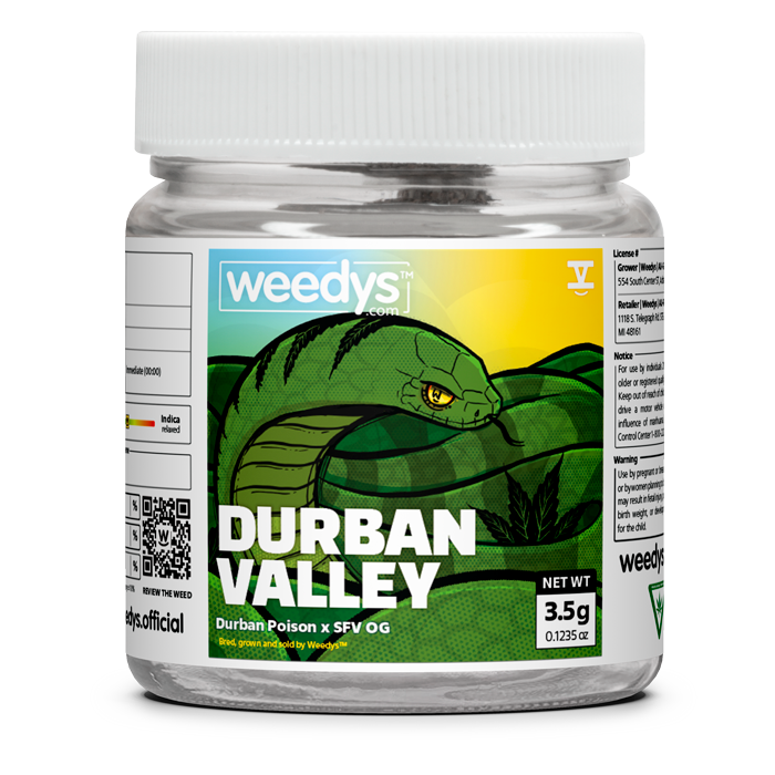 Top Sativa Pack 10.5g - Weedys Durban Valley Eighth