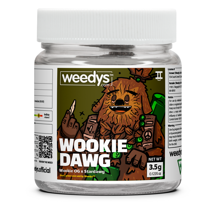 Max Pack 2.5 Oz - Weedys Wookie Dawg Eighth