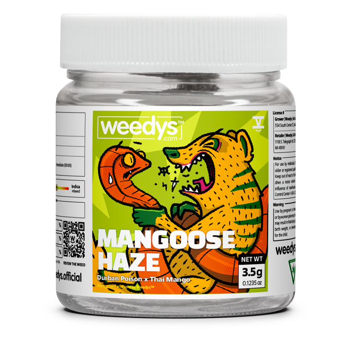 Max Pack 2.5 Oz - Weedys Mangoose Haze Eighth