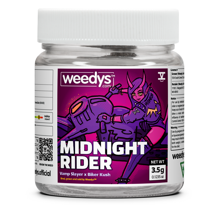 Max Pack 2.5 Oz - Weedys Midight Rider Eighth