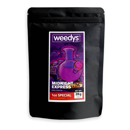 Weedys Midnight Express 1 oz Special Ounce Mylar