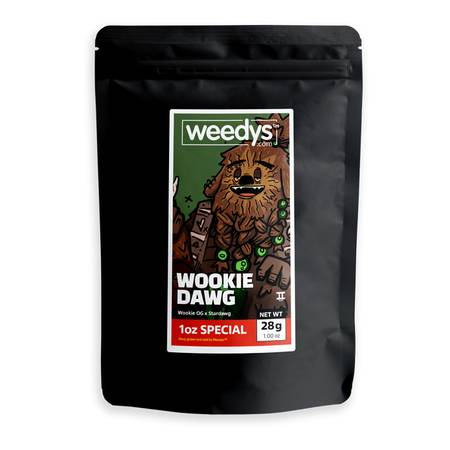 Weedys Wookie Dawg 1 oz Special Ounce Mylar