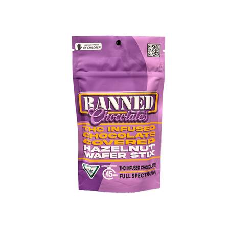Banned Chocolate Hazelnut Wafer Stix