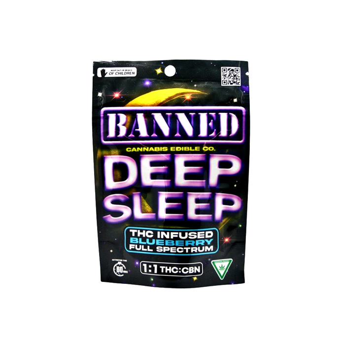 Banned Deep Sleep Blueberry Gummies