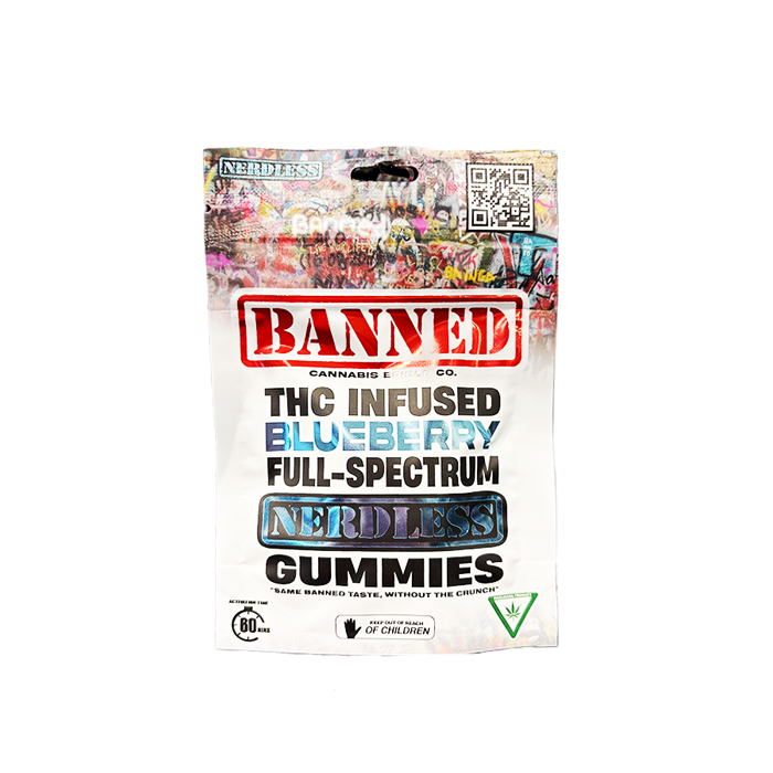 Banned THC Infused Blueberry Nerdless Gummies