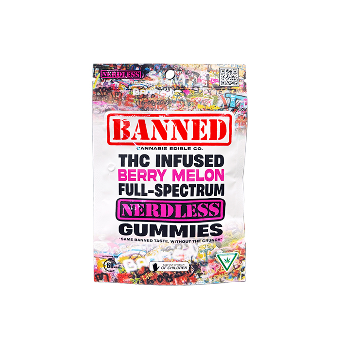 Banned THC infused nerdless berry melon gummies Banned THC infused nerdless berry melon gummies