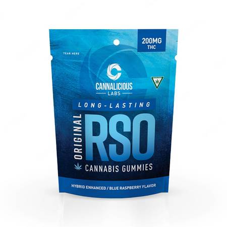 Cannaliccious RSO Blue Raspberry Gummies