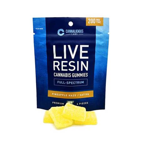 Cannalicious Live Resin Pineapple Haze Gummies