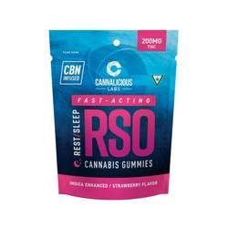 Cannalicious Strawberry RSO Gummies