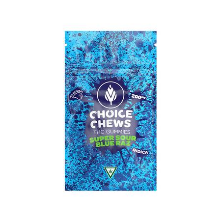 Choice Chews Super Sour Blue Raz