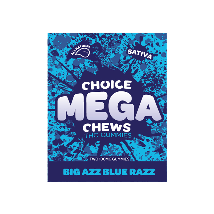 Choice Mega Big Azz Blue Razz Gummies