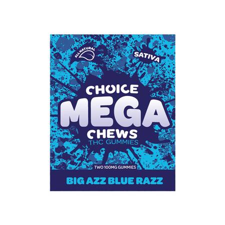 Choice Mega Big Azz Blue Razz Gummies