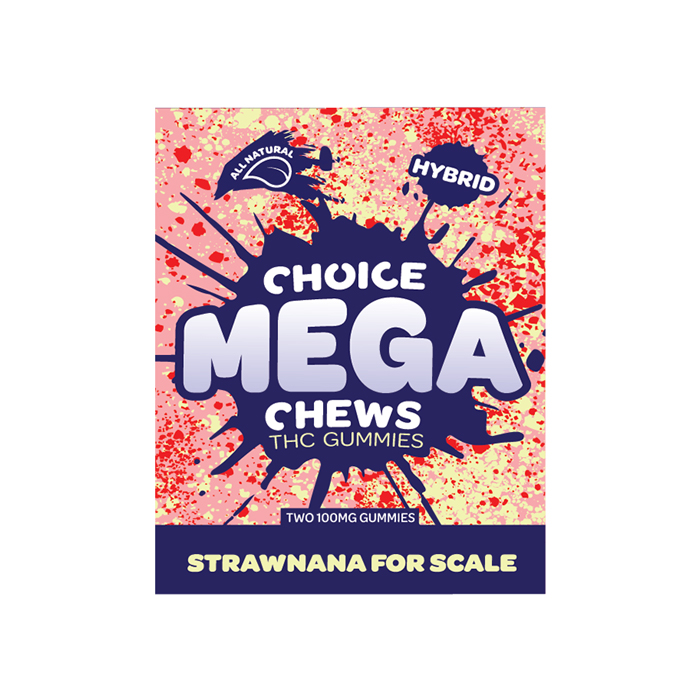 Choice Mega Strawnana For Scal Gummies