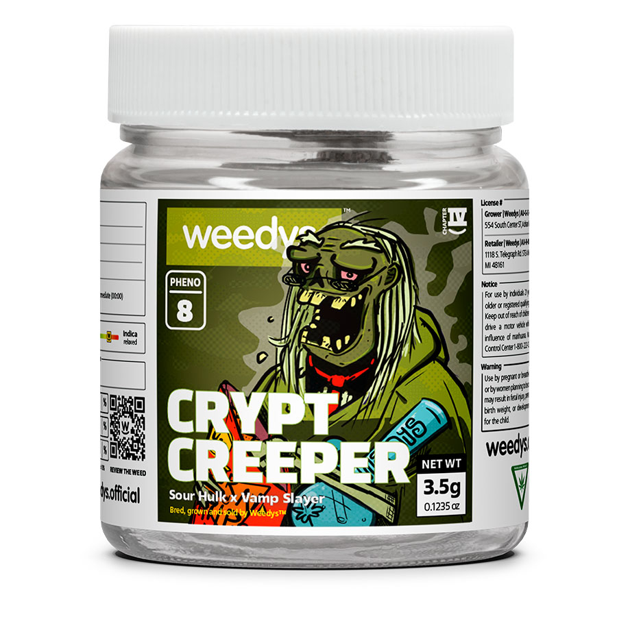 Crypt Creeper Pack 10.5g - Weedys Crypt Creeper No.8 Strain