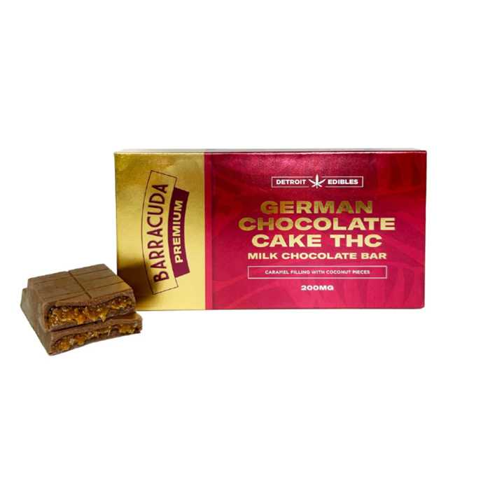 Detroit Edibles Barracuda Premium German Chocolate Cake Detroit Edibles Barracuda Premium German Chocolate Cake