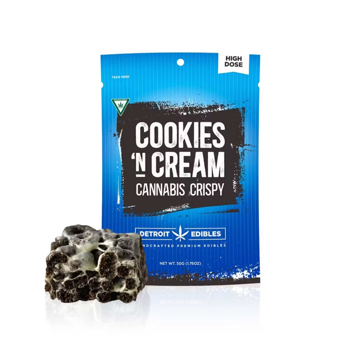 Detroit Edibles Cookies n Cream Cannabis Crispy High Dose Buy Detroit Edibles Cookies n Cream Cannabis Crispy High Dose