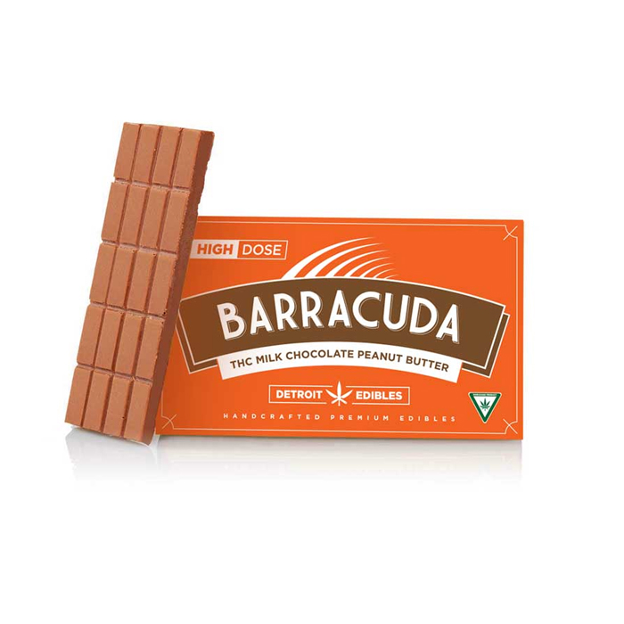 Detroit Edibles Barracuda Bar Milk Chocolate Peanut Butter