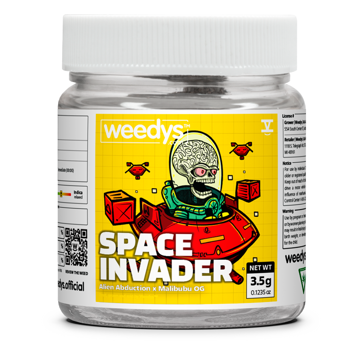 Weedys Space Invader Yellow Eighth