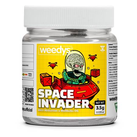 Weedys Space Invader Yellow Eighth