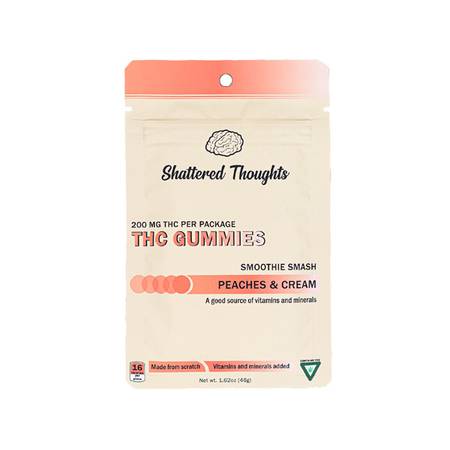 Shattered Thoughts Peaches and Cream Gummies Shattered Thoughts Peaches and Cream Gummies