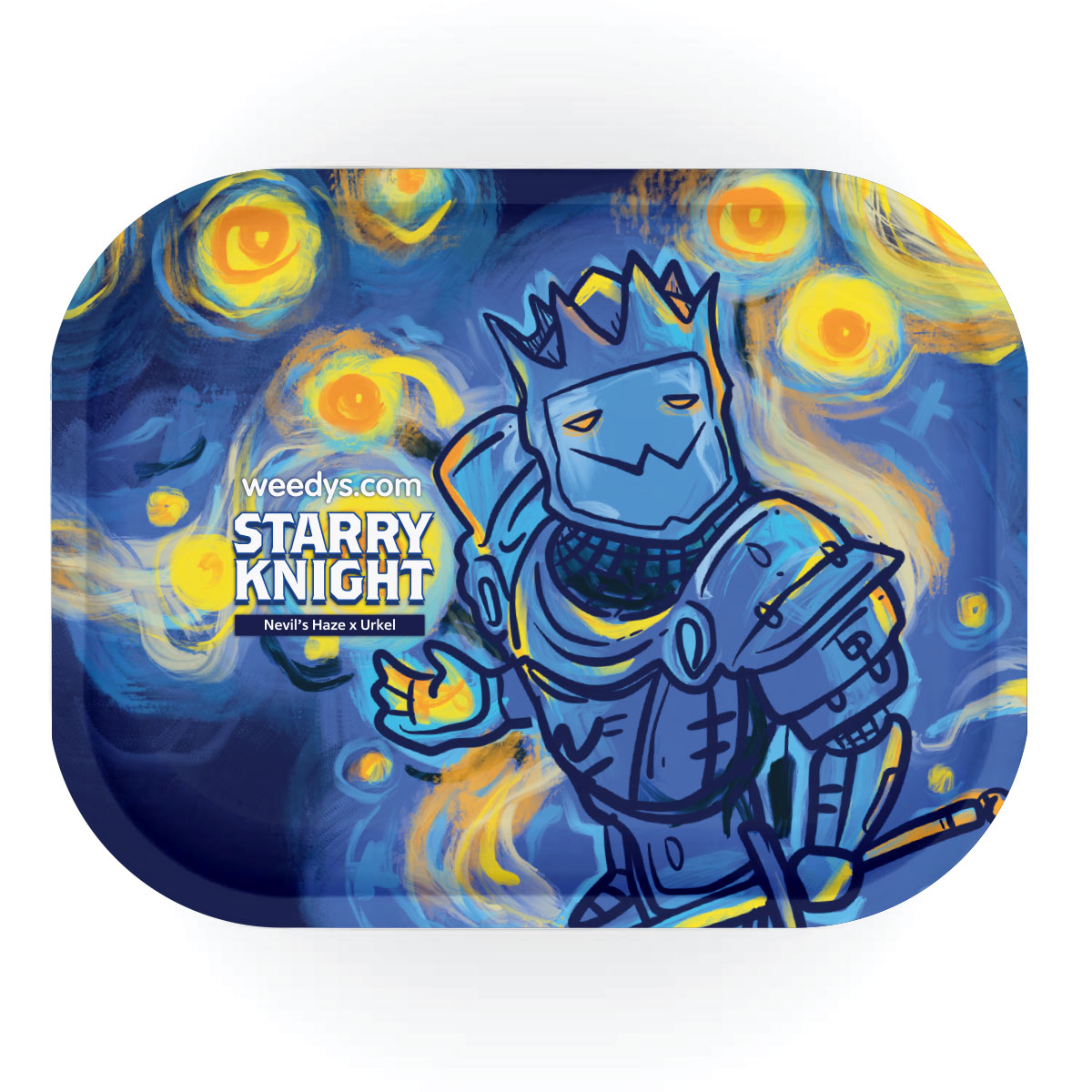 Starry knight rolling tray