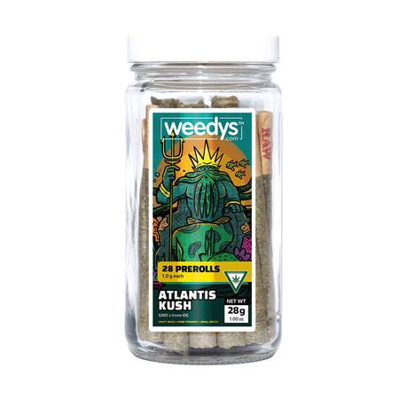 Weedys Atlantis Kush 28g Prerolls