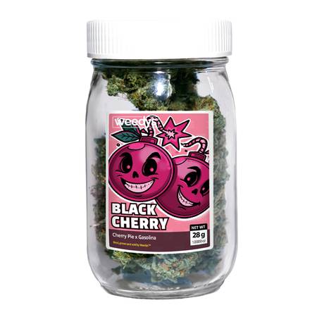 Weedys Black Cherry Stash Jar