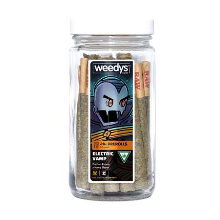 Weedys Electric Vamp 28 Preroll Jar 2026