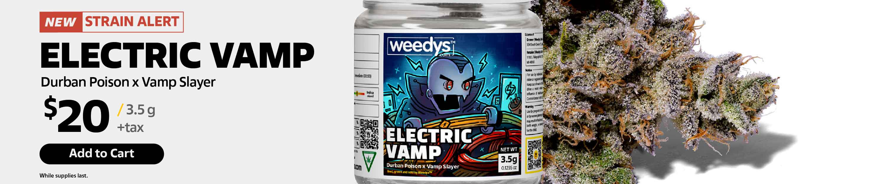 Weedys Electric Vamp Desktop Banner