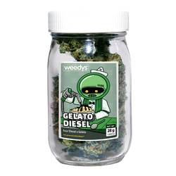 Weedys Gelato Diesel Stash Jar
