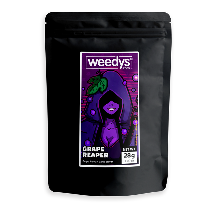 Weedys Grape Reaper Mylar Weedys Grape Reaper Mylar